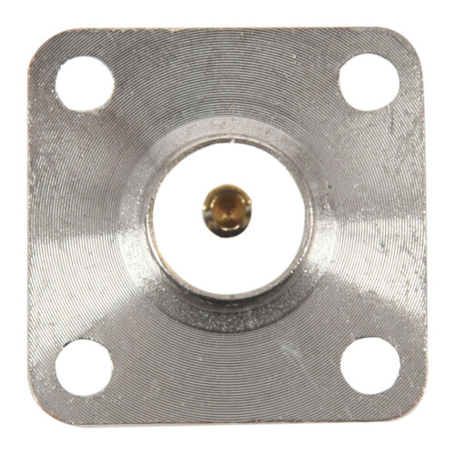 2X N Type Female Jack RF Coax Connector 4-Hole Panel Mount with Solder Cup,Silver 1
