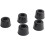 Rubber Anti Vibration Isolator Absorber Base Foot Pad 40Pcs Black 4