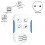 MiniOzone Generator Air Purifier Plug in  Air Ionizer Adjustable Ozone Deformaldehyde SterilizationDeodorization(EU) 9