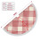 Geruite kerstboomrok van 122 cm (48 inch) van polyester. 5