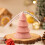 Bougie parfumée de Noël rose faite à la main, arbre à parfum 4