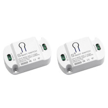 2X Tuya Wifi   10A Minuterie Sans Fil  Home LED  Life APP Module D'Automatisation de Commande Vocale