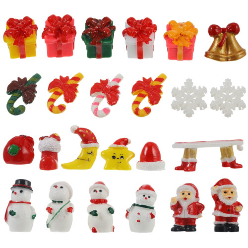 Kerst sneeuwbol feeënfiguurtjes van hars, 6 stuks 1