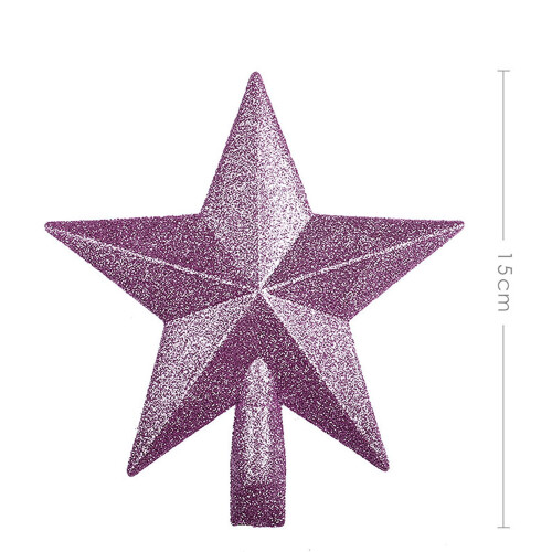 Christmas Tree Top Star Glitter Decor 15 cm 1 piece 2