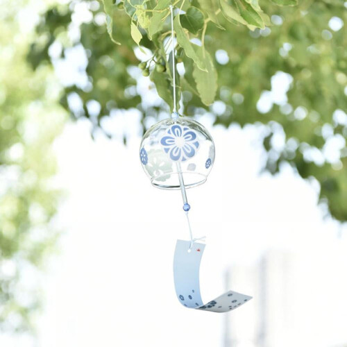 Handgefertigtes japanisches Glaswindspiel 1