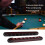 Support de Queue de Billard en Bois pour Queue de Billard avec Clips pour 8 Supports de Queues Rouge Vin 4