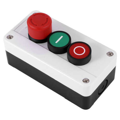NC Emergency Stop NO Red Green Momentary Push Button  Station 600V 10A