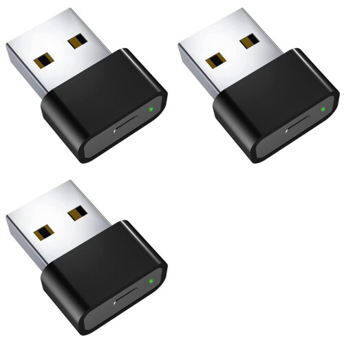 3X USB Mouse Jiggler Undetectable Mouse Mover Anti Computer Hibernation Mobile Cursor with Separate Mode and /OFF