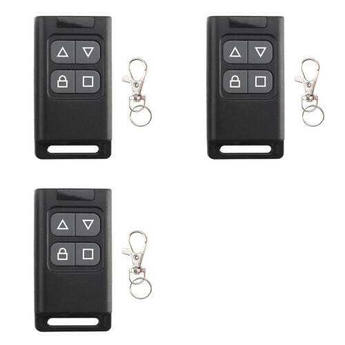 3X Wireless RF 433MHz Auto Copy Remote Control Electric Garage Door Opener Controller Duplicator Cloning Transmitter
