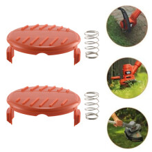 8-Pack RC-100-P ErsäTtningsspolskydd och FjäDer för Black-Decker AFS Trimmer GH600 NST2018 CST2000