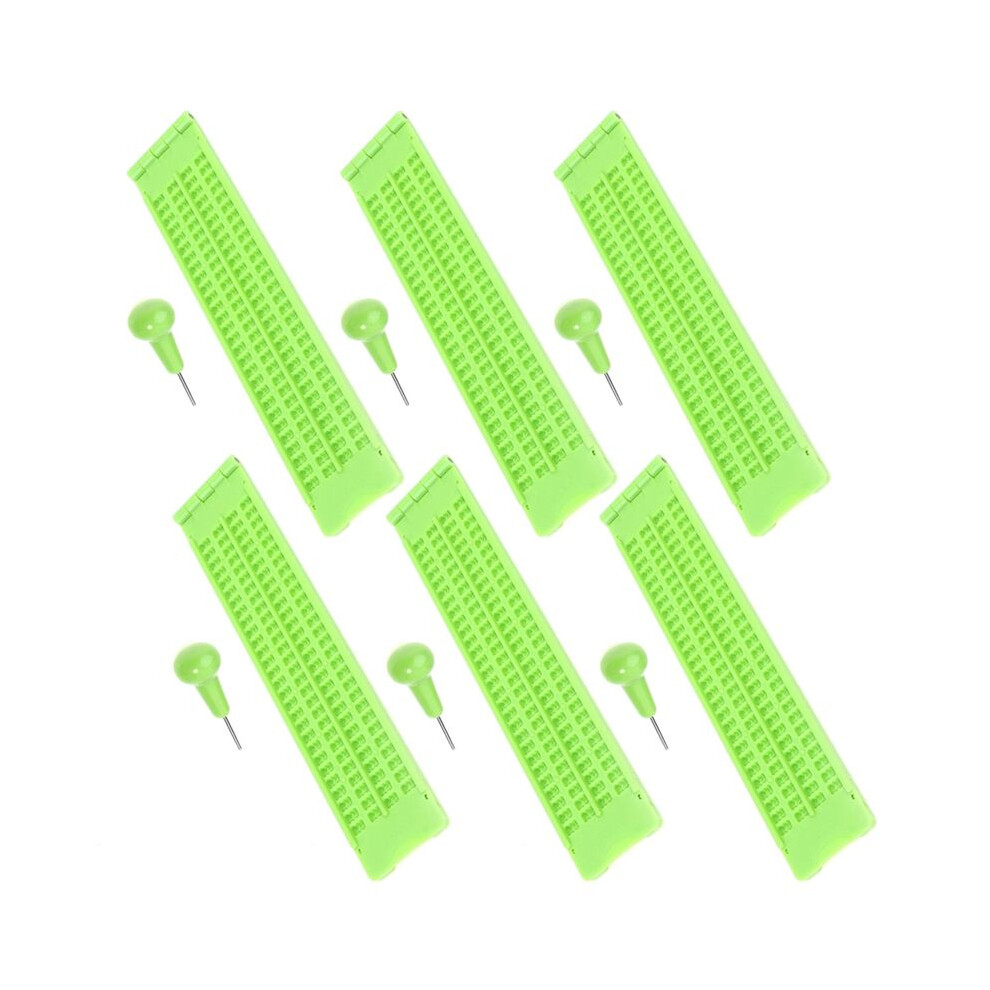 6X 4 Lines 28 Cells Braille Writing Board With Stylus Braille Slate Portable Practice For The Blind Learning Supplies 6032687770796