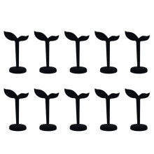 10X Samt Ohrring Ausstellungsstand Requisiten Ohrstecker Halter Gestell Speicher 12CMx7CM(Schwarz)