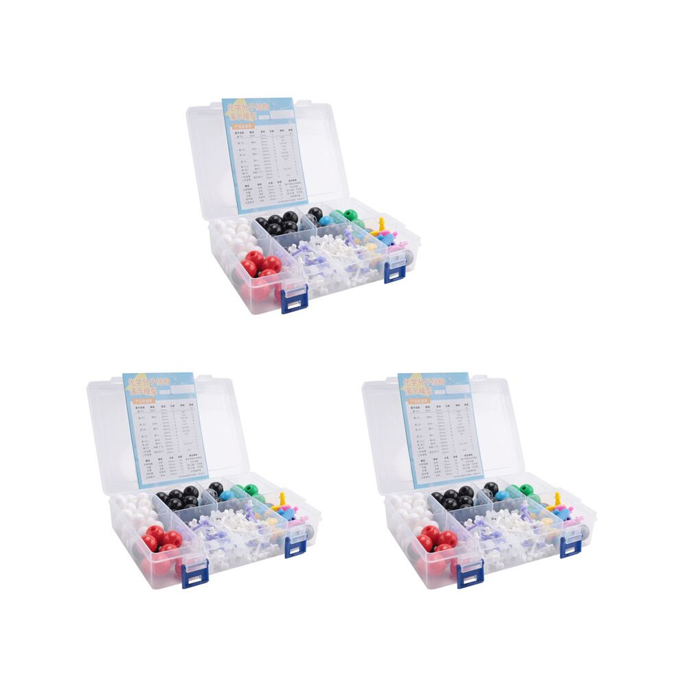 3X Molecular Model Kit, Organic Molecular Chemistry Set, Atom Element Model Kit For Lessons Structures Building Kit 4711722410638