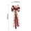 Christmas tree bow topper red cotton linen large 2
