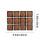 Flocking Christmas Balls 6cm Brown 12-Pack 3