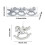 Palline di Natale decorative con design alieno, 6 pezzi 3