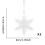 Clear Acrylic Snowflake Ornament Set 3PCS 3