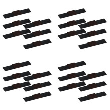 24X Kontorsstol Ben Filtdynor ÖVerdrag Halkfria Krok- och ÖGlefäSten StolföTter Wrapdynor Skyddar Glider FråN TräGolv