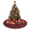 Kerstboomrok 36 inch polyester tartan 4