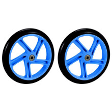 2 Pieces Scooter Wheel 200 mm PU Material Wheel Thickness 30 mm ABEC-7 Bearing Scooter Accessories,