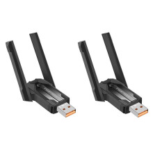 2X AX900 USB WiFi6 Adapter 2.4G/5Ghz Bluetooth5.4 900Mbps USB Dongle Wireless WLAN Receiver for Win7/10/11(32/64 Bit)