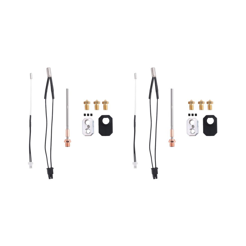 2X Hotend For Prusa I3 Mk4/Xl Print Heater Block 0.4Mm Nozzle 24V 40W Heating Thermistor Silicone Cover 6031183636698