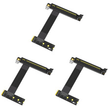 3X Scheda Adattatore Riser Scheda Grafica M.2 NGFF Key M A PCI-e 16x, Cavo di Prolunga da Nvme A PCI-Express 16X (Direzione Destra)