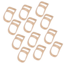 12 Stück Ovaler PP-Finger-Schiene XL für Guzheng