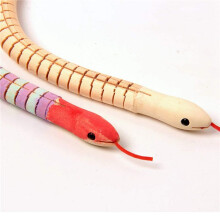 60Pcs 12 Inch Unfinished Wooden Wiggly Snakes Jointed Flexible Wooden Snake Blank Animal Model Crafts Toys for Arts