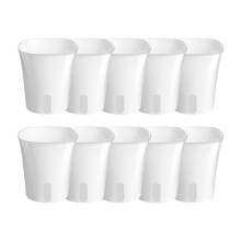Pots à Arrosage Automatique de 7,6 cm pour Plantes D'Intérieur, Pot Intérieur Transparent, Pots en Plastique, Indicateur de Niveau D'Eau, Boutures,