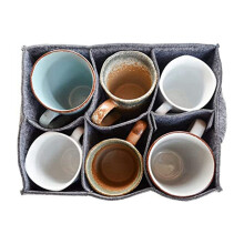2X Vilten Bekerhouder Camping Glasdrager voor Drinkglazen Wijnglas Houder Camping Accessoires Servies Opslag