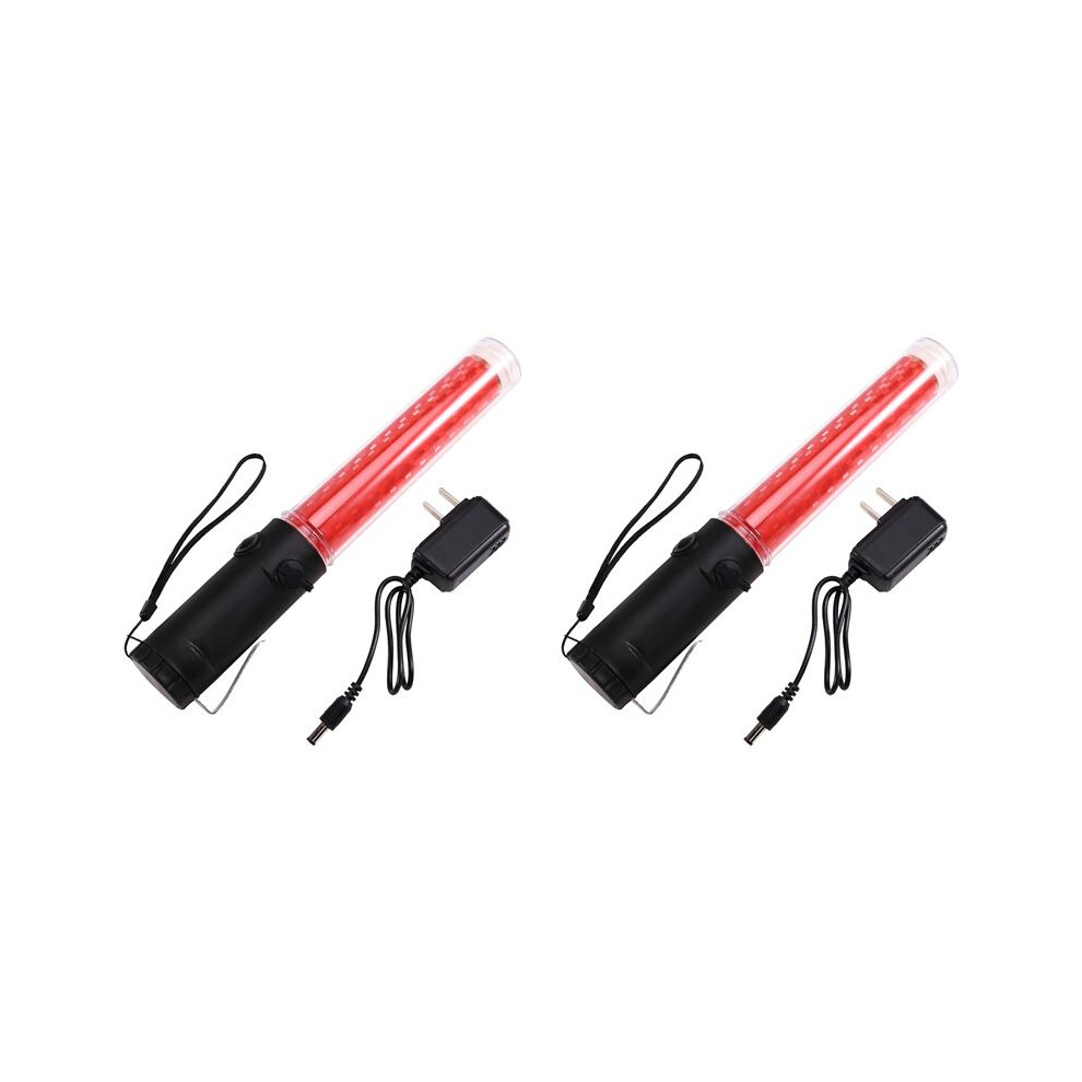 2X Traffic Wand 26Cmled Traffic Control Wand With 2Flashing Modes Air Marshaling Signal Wand Chinese Plug Cn Plug 4714202365831
