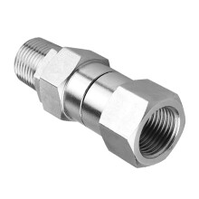 6X High Pressure Washer Swivel Joint 3/8 Inch Pressure Washer Hose Fittings 360 Degree Rotation Connector Car Washing