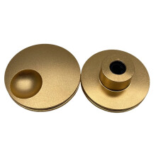 Gold Aluminum Alloy Potentiometer Control Knob Volume Audio Electric Knobs Cap 40 X 17mm