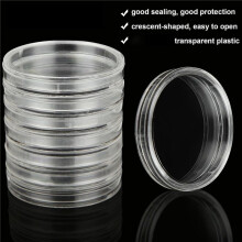 Myntkapslar 30 mm Plastmynthållare, Myntsamlingstillbehör med Skumskyddspackning (17/20/25/27/30 Mm)-6-Pack