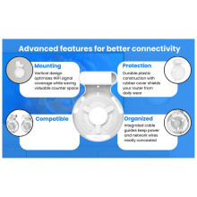 3X Router Wall Mount for Deco BE23/BE25/BE3600/BE5000 Wifi 7 Wall Mount Home WiFi System