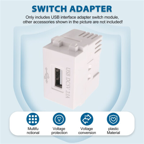 Mobile Phone Charging Panel USB Power Module 220V Socket 5V Transformer 2.1A USB Charging Power Socket Switching Adapter