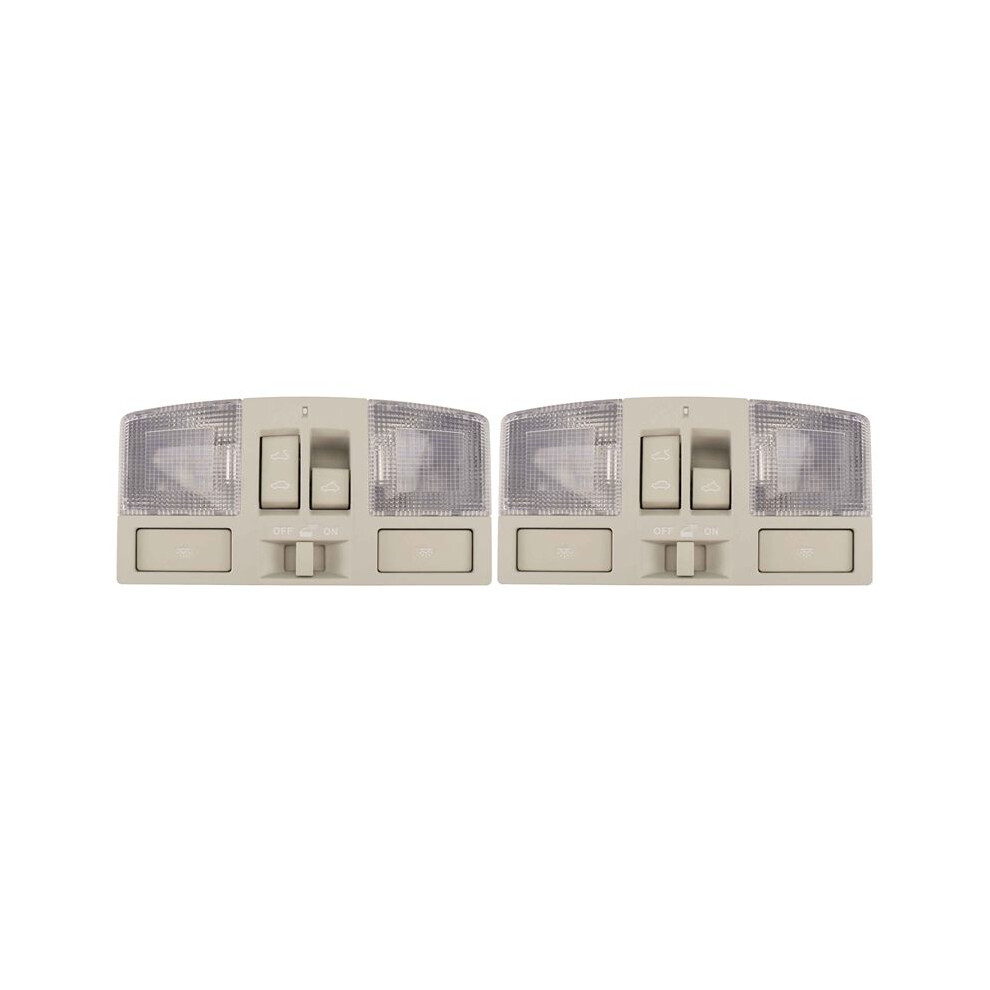 2X Car Overhead Console Assembly Roof Reading Lights With Sunroof Bbm6-69-970B-75 For 3 2010-2013 4713332049406