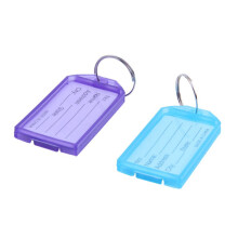 75Pcs Mehrfarbenplastikschlüssel Identifikation-Aufkleber-Umbauten mit 2cm Durchmesser-Ring-Schlüsselring