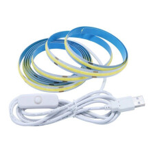 5mm USB 5V Bewegingssensor COB-Strip met 400 Leds, Wit, 3000K, 4000K, 6000K, Woondecoratie, Kastlamp, 3000K
