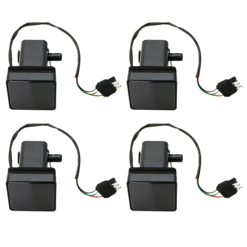 4Conjunto Tampa Do Receptor de Reboque de Reboque de 2 Polegadas Lente Fumê 15 LED Luz de Freio