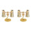 2pcs 3X25 Opera Viewing Binoculars All Metal with Handle/Chain Ladies Retro Small Binoculars  Binocular 1