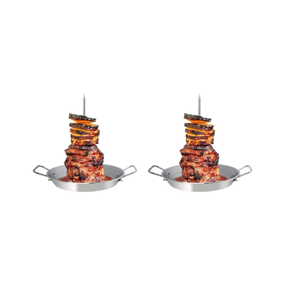 2X Vertical Skewer For Grill-Al Pastor Skewer Brazilian Vertical Spit Stand For Tacos Al Pastor, Shawarma, Kebabs, Gyros 6031067404740