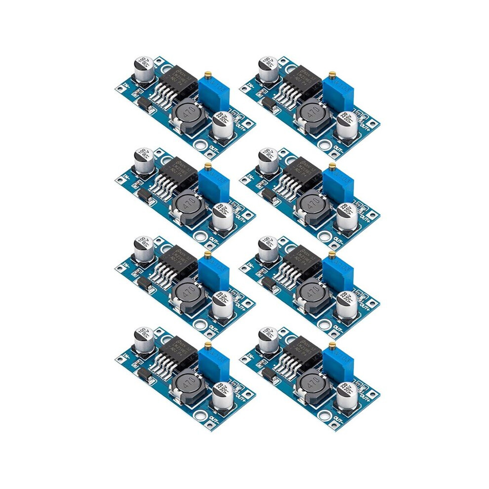 Lm2596 - Buck Converter Module, 8 Pack Adjustable Voltage Regulator, 3.2V-40V Input, 1.25V-35V Output 4712665284027