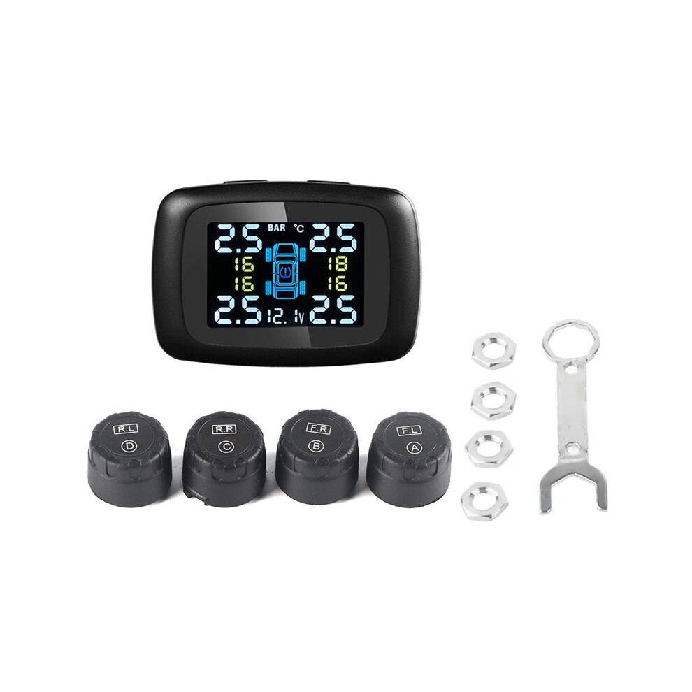 Car Tpms With Cigarette Lighter And 4 External Sensors For Real- Tire Pressure Monitoring 4713193383442