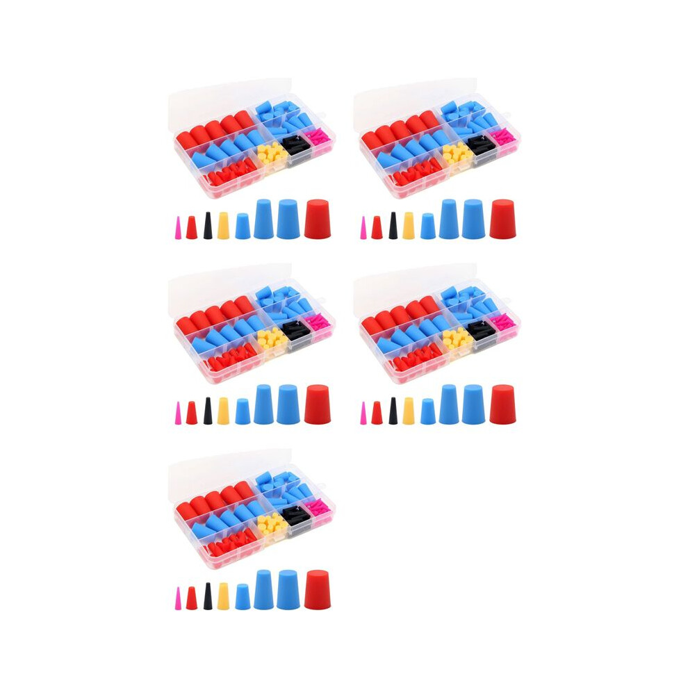 550Pcs Silicone Rubber Tapered Plug, High-Temperature Resistant Rubber Stoppers For Hole Plugs, Spraying, Spraying, 6032664145098