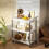 Homcom Carrito Auxiliar Blanco 88 x 44 x 93 cm 4