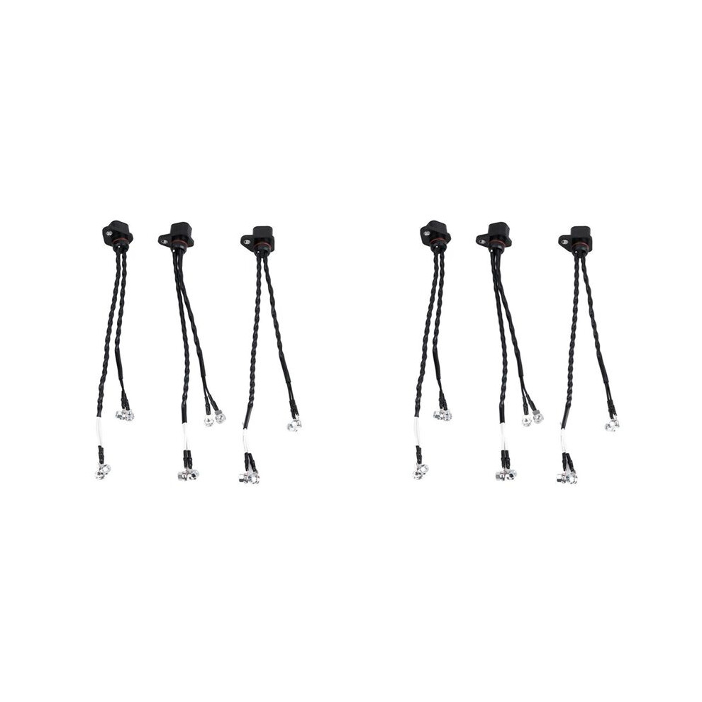 6Pcs Injector Wire Harness Loom Repair Kit 3287699 M19793 For 6.7L I6 Isb Qsb B Series Black 4713642519804