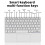 Clavier  Touchpad 10 Pouces Compatible avec Windows, IPadOS, Android et IOS Anglais Violet 2