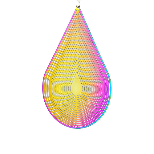 Carillon éolien rotatif Giyblacko Gradient3D en acier inoxydable 1